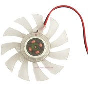 تصویر فن 6.5*6.5 سانتی متری گرافیک 12 ولت 65mm 12VDC Plastic VGA Video Card Fan