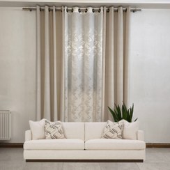 تصویر پک 3 تیکه مخمل کالیفرنیا کرم استخونی / کرپ محو ابری 