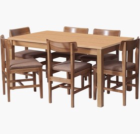 تصویر ست میز و صندلی ناهار خوری 6 نفره تاک 