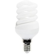 تصویر لامپ کم مصرف 9 وات نور سرپیچ E14مهتابی 