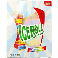 تصویر لواشک آیس رول 10 عددی - توت فرنگی ice roll