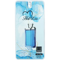 تصویر عطر جیبی مردانه مدل دانهیل دیزایر بلو حجم 40 میل هات لاو Hot Love Downhil Desir Blue For Men 40 ml