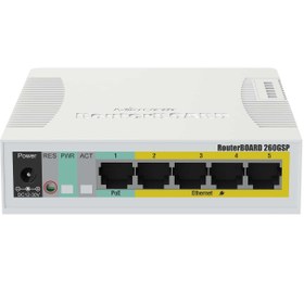 تصویر سوئیچ POE میکروتیک Mikrotik RB260GSP Mikrotik RB260GSP