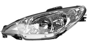 تصویر چراغ جلو 206 - چپ 