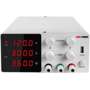 تصویر منبع تغذیه دیجیتال نایس پاور مدل SPS-W1203 ظرفیت ۳ آمپر 