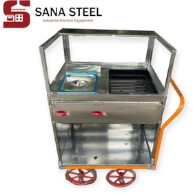 تصویر فر ساندویچی ۲ کاره مبلی گاری S1062