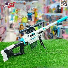 تصویر تفنگ اسباب بازی اسنایپر و تک تیرانداز تیر فومی با پوکه پران SNIPER GUN XH9966 