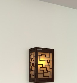 تصویر چراغ دیواری چوبی مدلLD107 