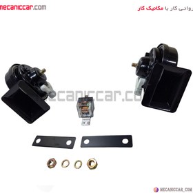 تصویر بوق سوکتی بزرگ رله دار پژو ۴۰۵ و پارس و سمند مجد Electrical components