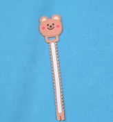 تصویر بست کابل سیلیکونی عروسکی - خرس لپ صورتی 