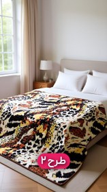 تصویر پتو ضخیم با طرح پوستی از برند شادیلون ، سایز دونفره - دونفره (۲۰۰ در ۲۲۰) / طرح ۲ Blanket with skin pattern