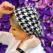 تصویر کلاه پزشکی مشکی طرح دار کد 1016 برند شکوه دندان 