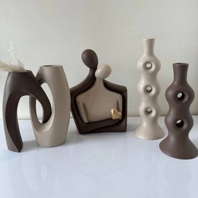 تصویر مجسمه _گلدان _ست جاشمعی رومیزی کدکالا ۸۶۶ 