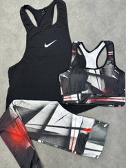 تصویر ست ۳تیکه تاپ لگ نیمتنه - ۴ 