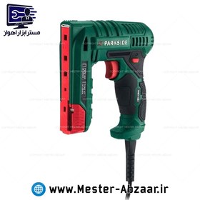 تصویر منگنه و میخکوب برقی دو کاره 220 ولت پارکساید لیسانس آلمان مدل PHET 15 B1 PARKSIDE میخ کوب 