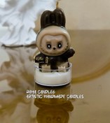 تصویر گیفت شمع لبوبو وارمری رها کندل۶ ، گیفت تولد، یادبود، جشن، گیفت رها مال - رنگ قهوه‌ای 