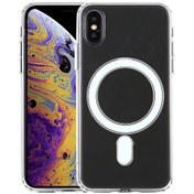 تصویر قاب ضد ضربه مگ سیف Clear Case Magnetic آیفون X / XS Mag Safe Phone Case For iPhone X / XS