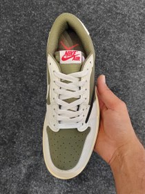 تصویر کفش نایک تراویس اسکات کاکتوس جک سفید سبز Nike travis scott cactus jack white green