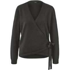 تصویر ژاکت پشمی جلو باز گره ای زنانه چیبو 