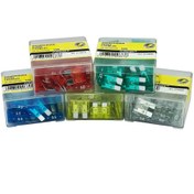 تصویر فیوز دو شاخه متوسط خودرو فلاسرFLOSSER FUSES - آمپر های متنوع استاندارد FLOSSER FUSES