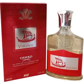 تصویر ادکلن مردانه نایس پاپت مدل کرید وایکینگ حجم 100 میل Nice puppet Creed Viking Eau de parfum for men 100ML