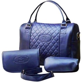 تصویر ساک لوازم کودک چرمی دوخت ماسوره ای لوزی ببتو Bebetto Baby accessories bag code:201079