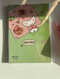 تصویر دفتر۸۰برگ مجلد سری amazing ۴۵ 