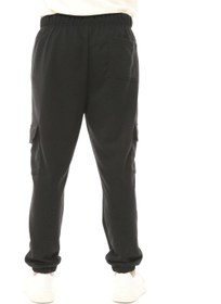 تصویر شلوار جگر مردانه با جیب‌های کارگو رنگ نیلی برند defy's Men's Cargo Pocket Jogger Sweatpants Black