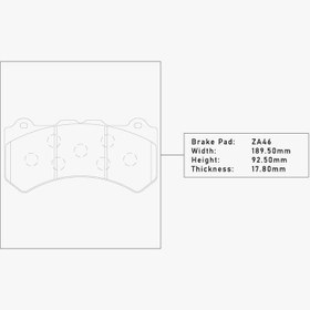 تصویر لنت ترمز جلو سرامیکی نیسان GTR منطقه آزاد الیگ – Elig (اصلی) Nissan GTR Elig Front Brake pads