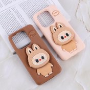 تصویر قاب سیلیکونی شیائومی Redmi Note 14 پاپ سوکت دار طرح Labubu 