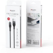 تصویر شارژر/کابل دو سر(USB,IOS) یسیدو(yesido) مدل CA121L فست شارژ 