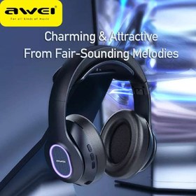 تصویر هدفون بی سیم اوی مدل A100BL Awei A100BL Wireless Headphone