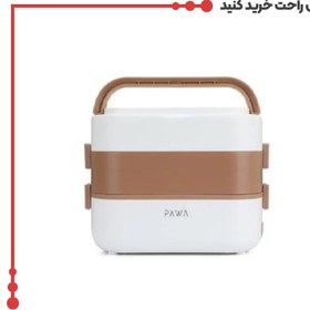 تصویر جعبه ناهار دولایه برقی پاوا مدل pw-dmlel2l Pawa Delicacy Double Layer Electric Lunch Box 2L