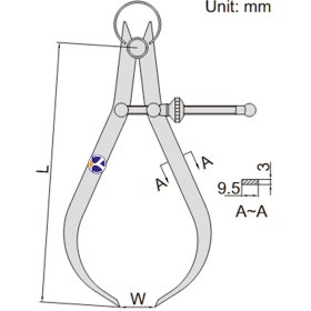 تصویر پرگار خارج سنج 300-7262 اینسایز (320 میلی متر) outside-spring-calipers-300-7262-insize