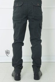 تصویر شلوارشش جیب کتان 