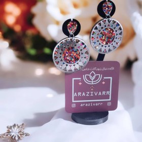 تصویر گوشواره رزینی رکسانا roksana earrings