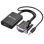 تصویر تبدیل Eleven CV1000 VGA To HDMI Eleven CV1000 VGA To HDMI Adapter With Audio Cable