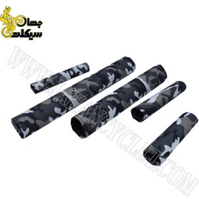 تصویر کاور تنه دوچرخه مدل پلنگی مجموعه ۵ عددی 