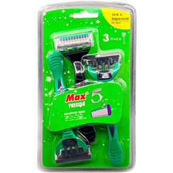 تصویر خودتراش مدل 5Blades M2 بسته 3 عددی مکس Max 5Blades M2 Shaver 3 PCS