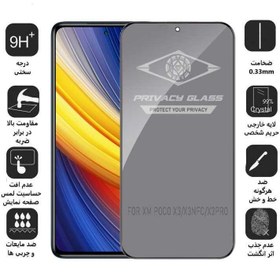 تصویر گلس Privacy حریم شخصی Xiaomi Poco X3 Pro مارک Mietubl Xiaomi Poco X3 Pro Mietubl Privacy Glass Screen Protector