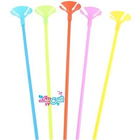 تصویر نی و گل بادکنک لاتکس 