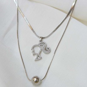 تصویر گردنبند باربی نگینی 