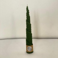 تصویر شمع کاج موم عسل Beeswax pine candle
