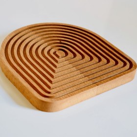 تصویر زیرلیوانی چوبی کد z2 