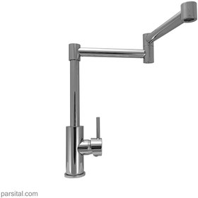 تصویر شیر ظرفشویی قابلمه پرکن بازویی نوبل مدل فونیکس کروم nobel-faucet-phoenix-pot-filler-single-lever-sink-mixer-chrome