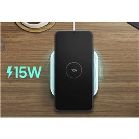تصویر شارژر وایرلس 15 وات سامسونگ با آداپتور | Samsung Super Fast Wireless EP-P2400 