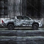 تصویر برچسب آفرودی ماشین پیکاپ طرح Hilux side 054 