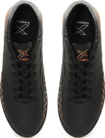 تصویر کفش‌ چمن مصنوعی مشکی مدل Breton Tf 3pr برند kinetix Breton Tf 3pr Black Artificial Turf Shoes