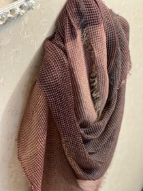 تصویر شال دو رنگ نخی Two color cotton shawl