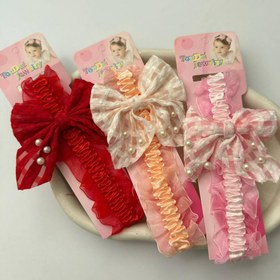 تصویر هد بند نوزادی پاپیونی 